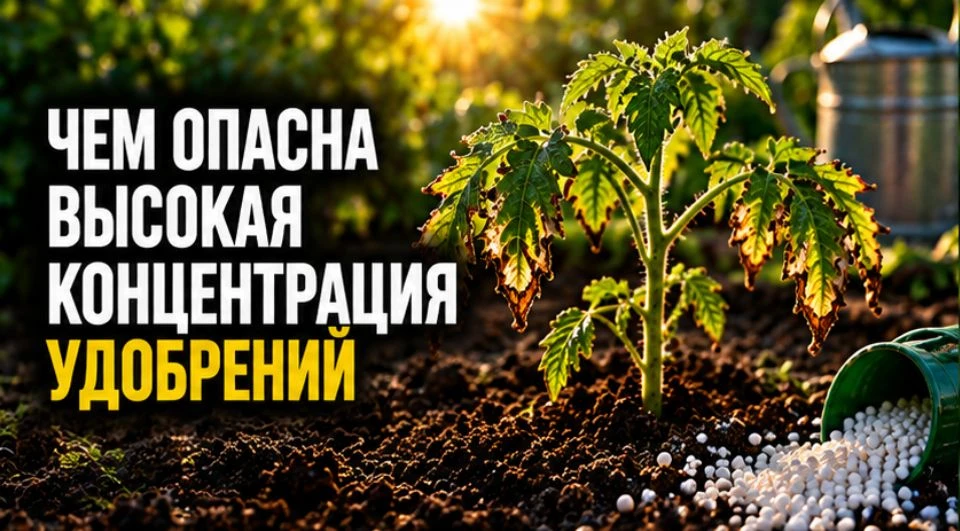 Чем опасна высокая концентрация удобрений