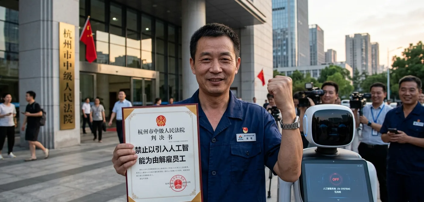 🇨🇳 Суд в Китае официально запретил увольнять сотрудников из-за внедрения ИИ  ​Искусственный интеллек