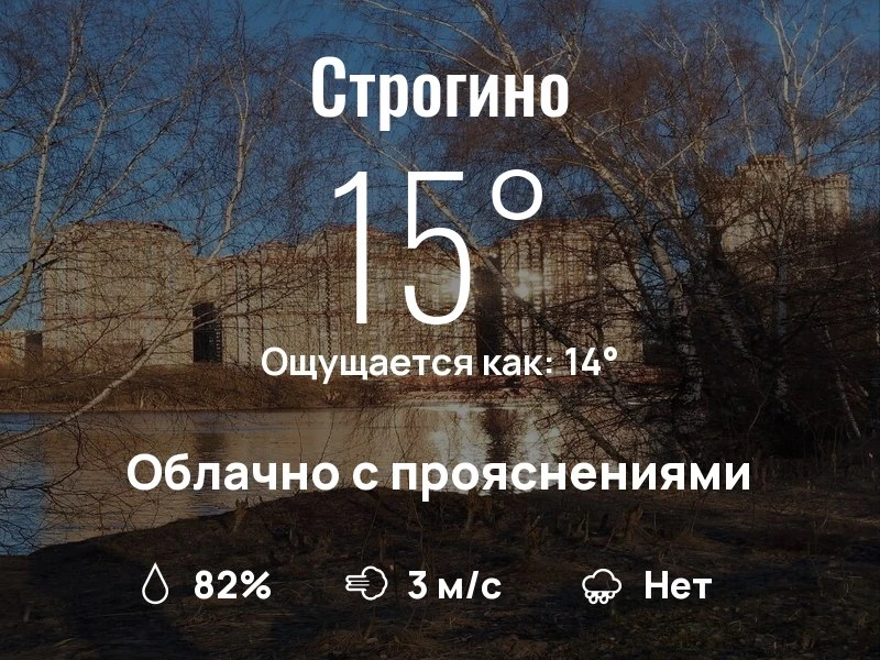 Что с погодой в Строгино?