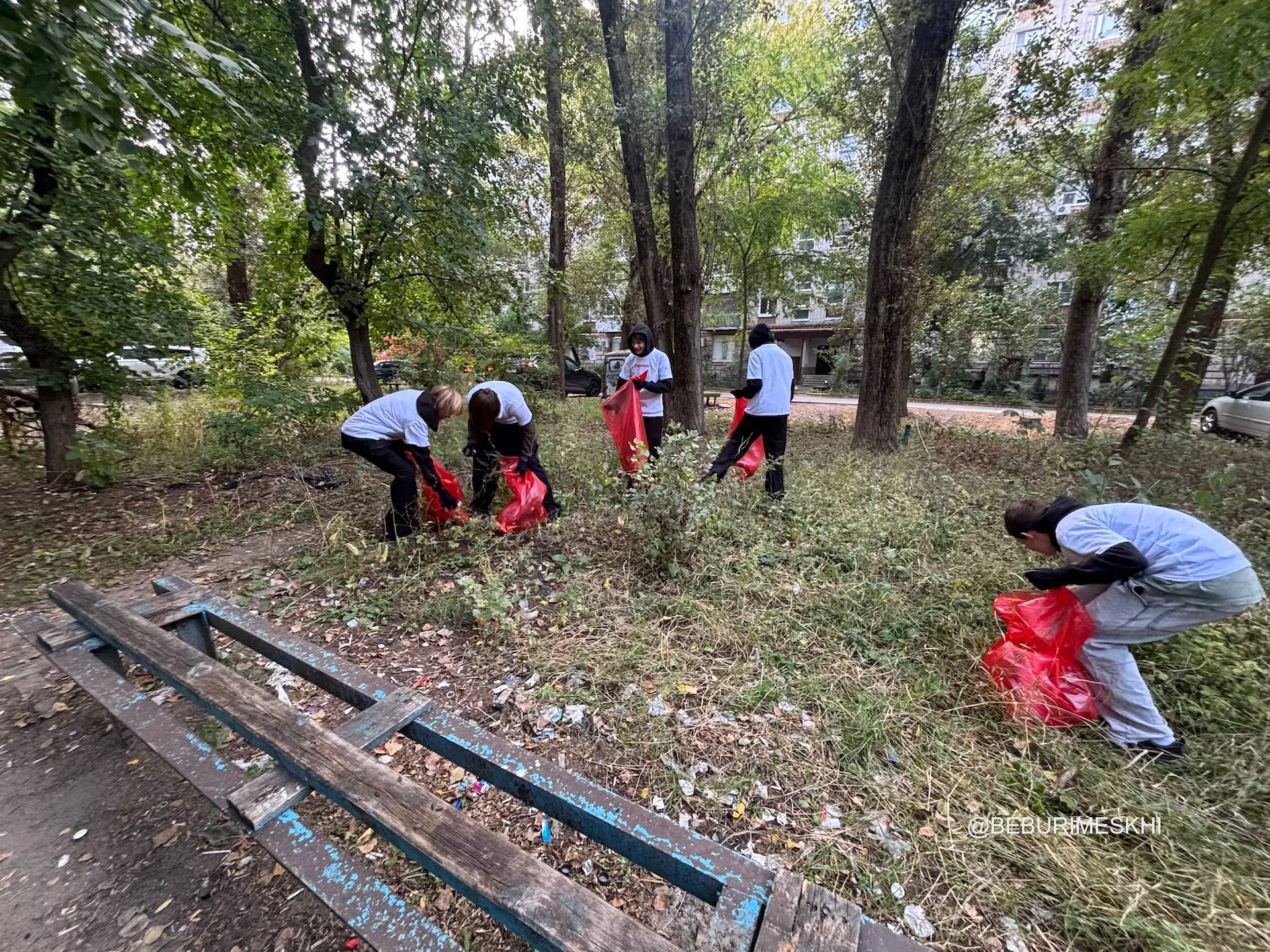 В Октябрьском районе прошёл субботник!