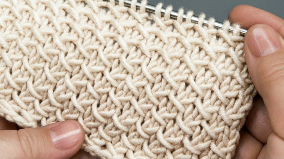 🧶 «СЕРДЕЧНЫЙ УЗОР» — нежный рельеф вместо лицевой глади  📌 Скромный, но выразительный узор с едва за