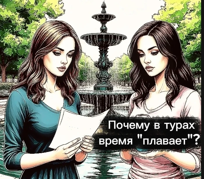 ⏰ Почему в турах время «плавает» —