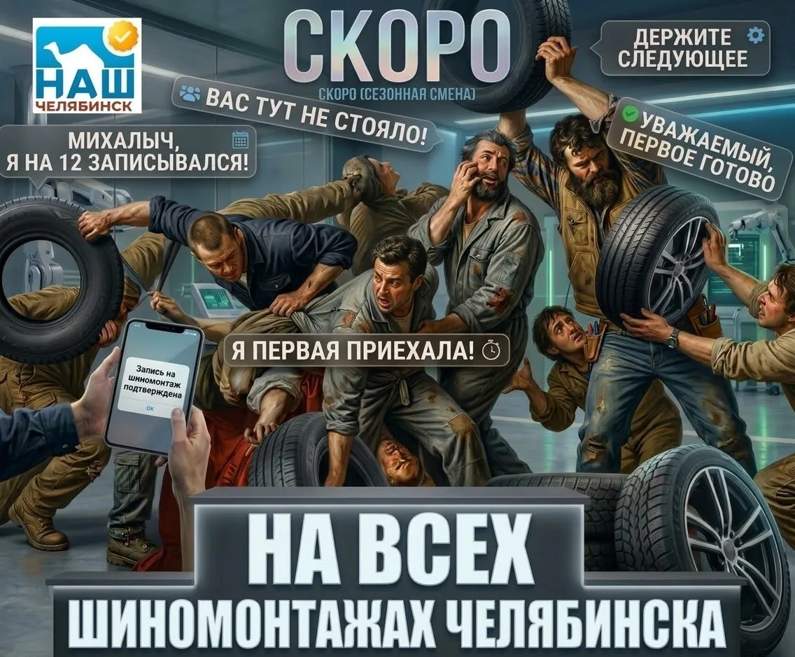 🛞 Скоро на всех шиномонтажках Челябинска