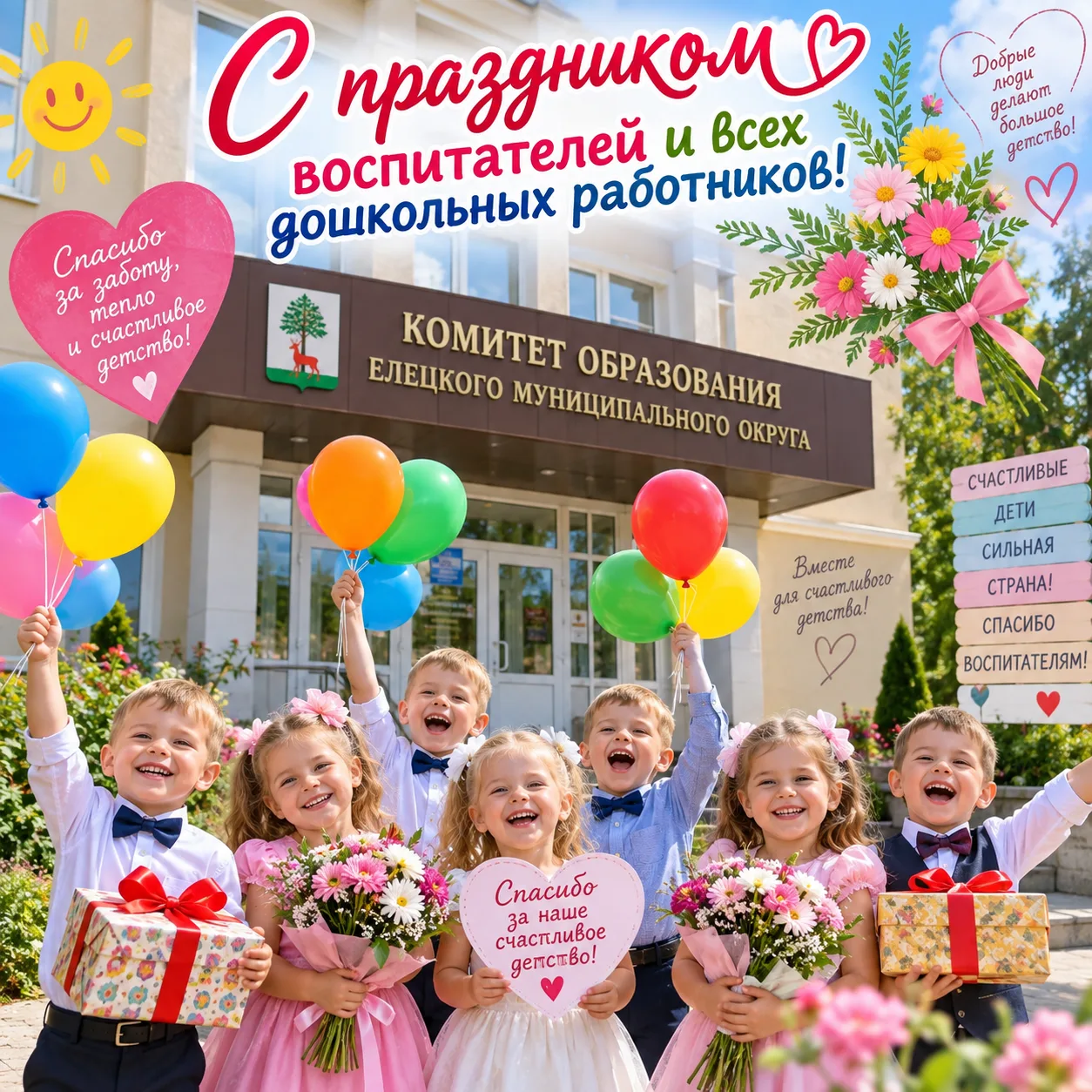 Дорогие воспитатели и все работники дошкольных учреждений Елецкого муниципального округ...
