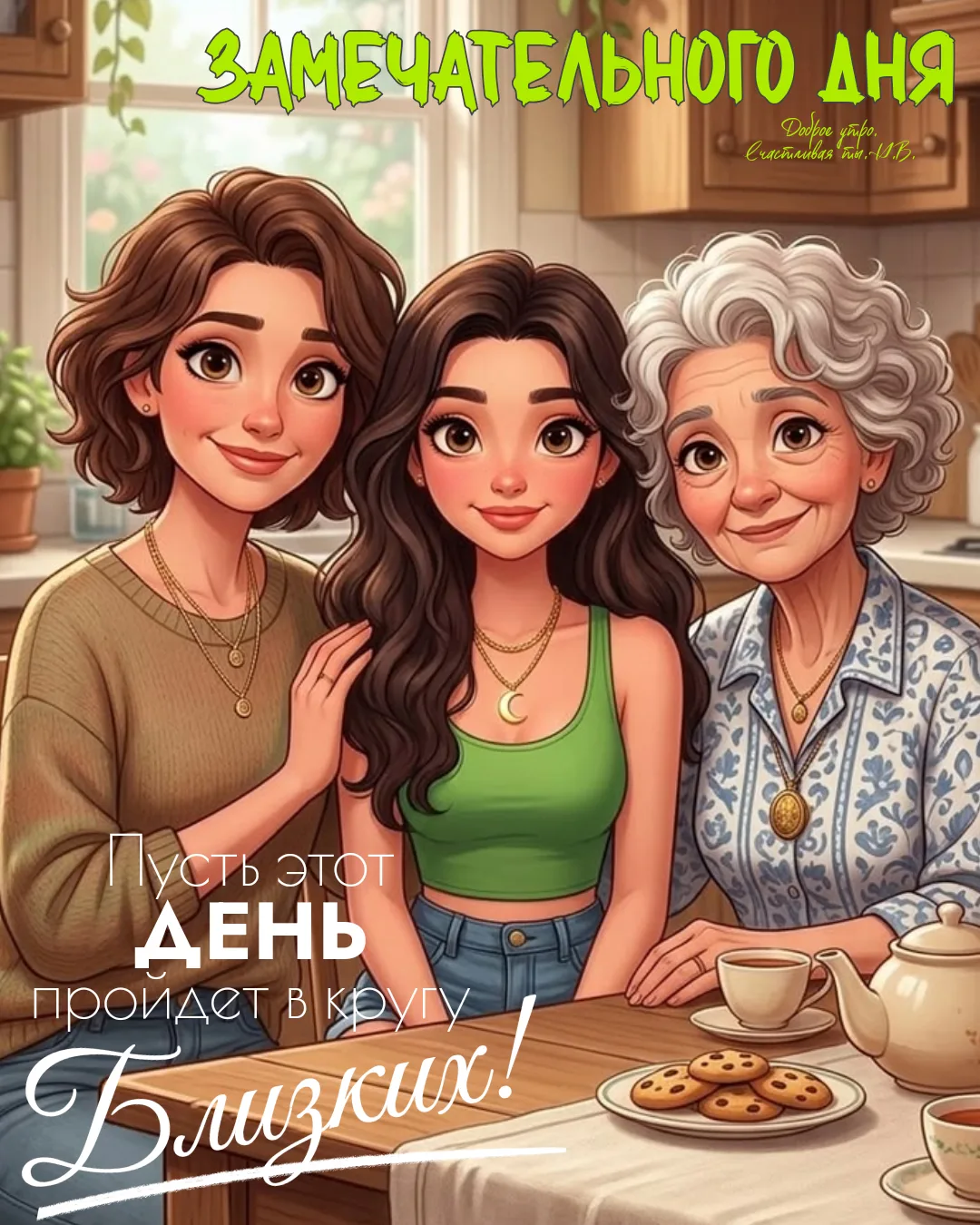 Больше радостных и счастливых моментов! Уютного, доброго дня!