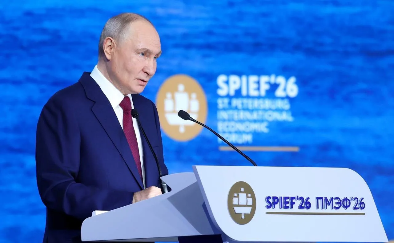 Президент Российской Федерации Владимир Владимирович Путин выступил на пленарном заседа...