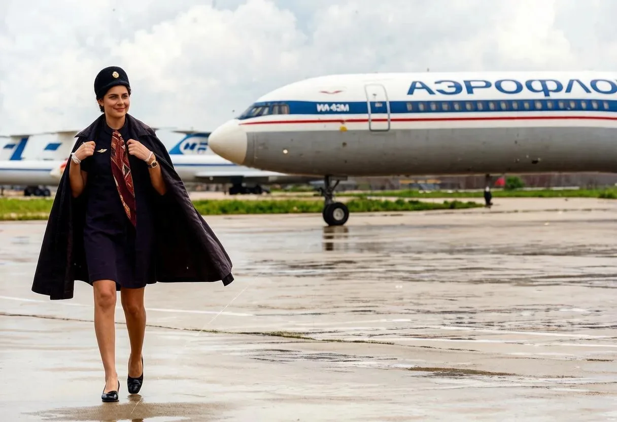 Стюардесса Аэрофлота. 1970-е.