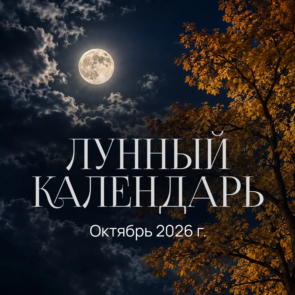 А ХОТИТЕ ПОДСКАЗКИ СРАЗУ НА ВЕСЬ ОКТЯБРЬ? 🌙