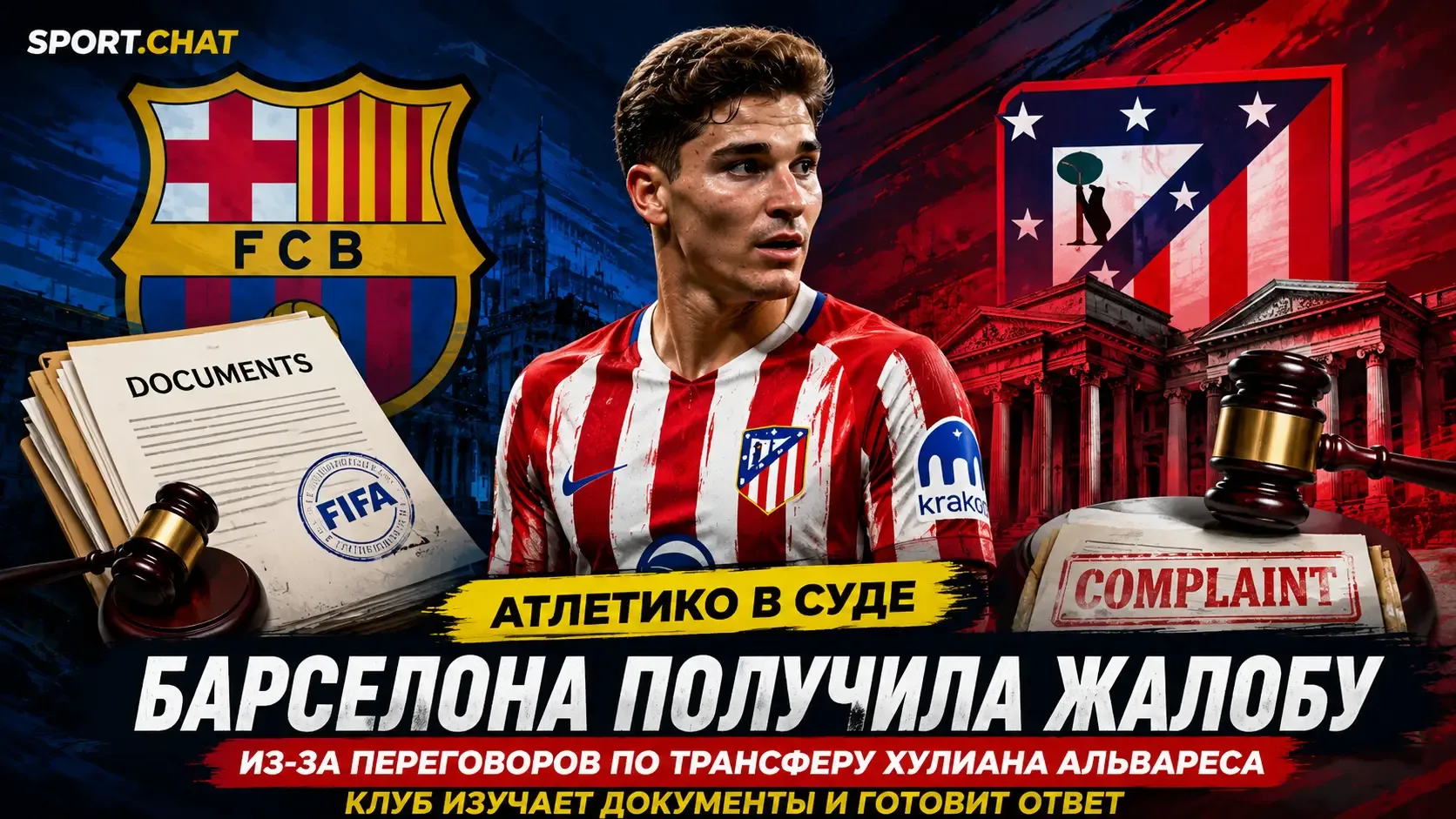 «Барселона» готовит ответ на жалобу «Атлетико» по делу о Хулиане Альваресе