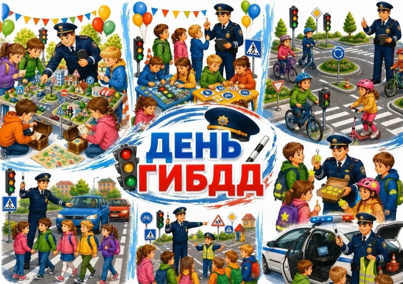 ⚠️🚦«Учимся вместе с детьми правилам дорожного движения»

Сегодня, в честь 🚓Дня ГИБДД в ГБДОУ «Детс