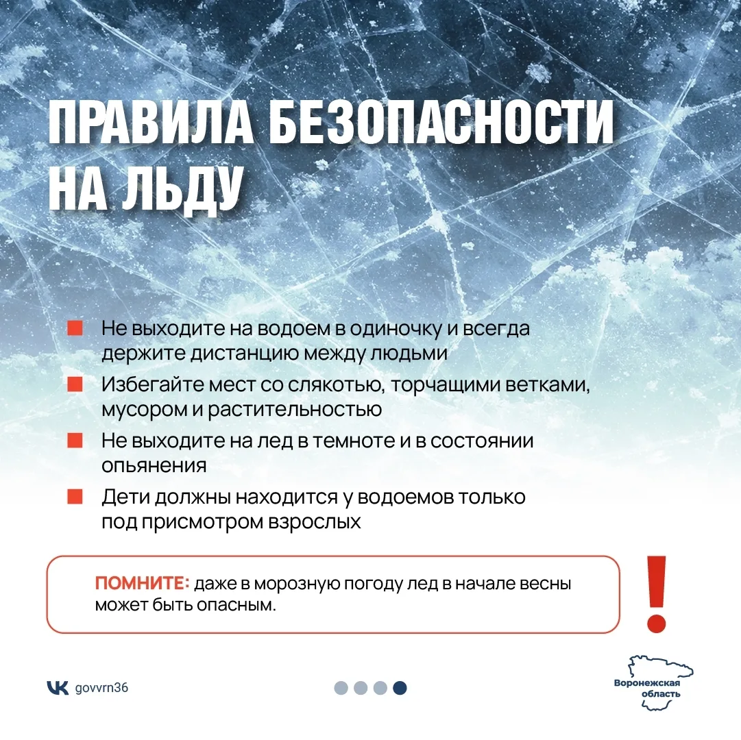 Нововоронеж | пос.Колодезный | Воронеж🏡  В начале весны лед на водоемах становится особенно коварным