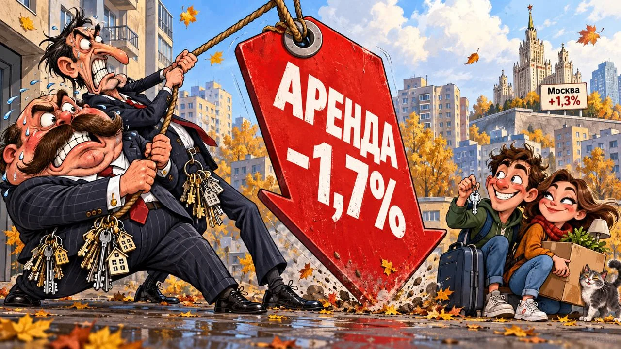 Средняя стоимость аренды квартир в России снизилась впервые с 2020 года.