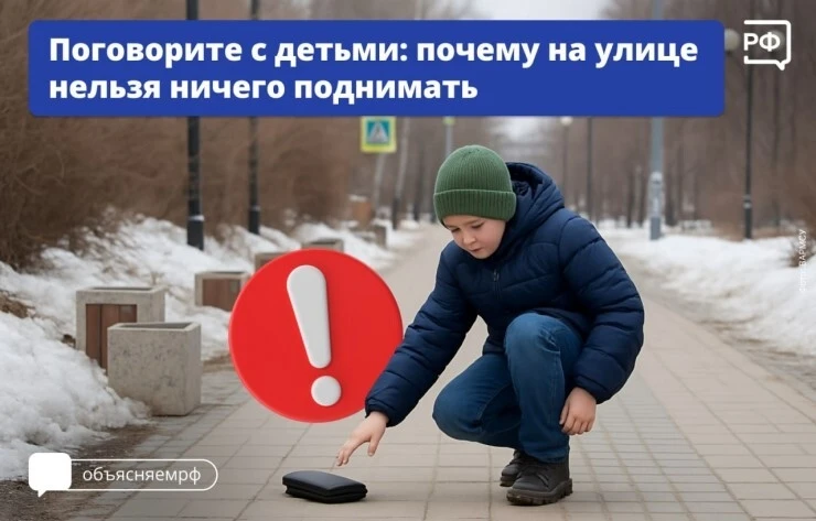 ❗️📣Незнакомые, оставленные предметы - опасность для детей и взрослых.
▶️О запрете поднимать на улиц