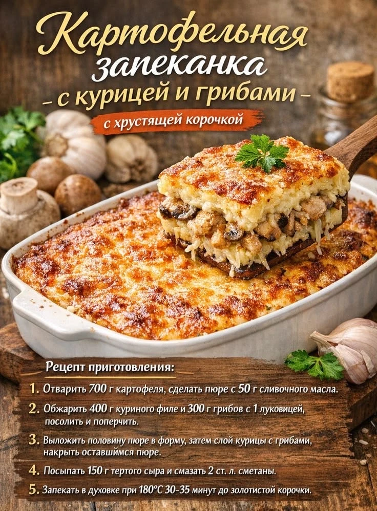 ✨Картофельная запеканка✨