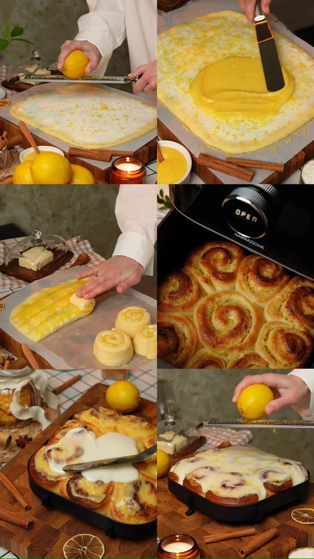 На днях готовила лимонные синнабоны😍🍋
