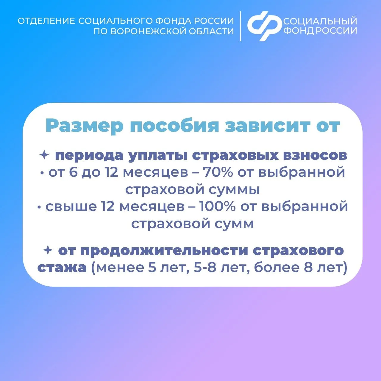 🌡Начиная с этого года самозанятые воронежцы могут получать пособия по временной нетрудоспособности. 