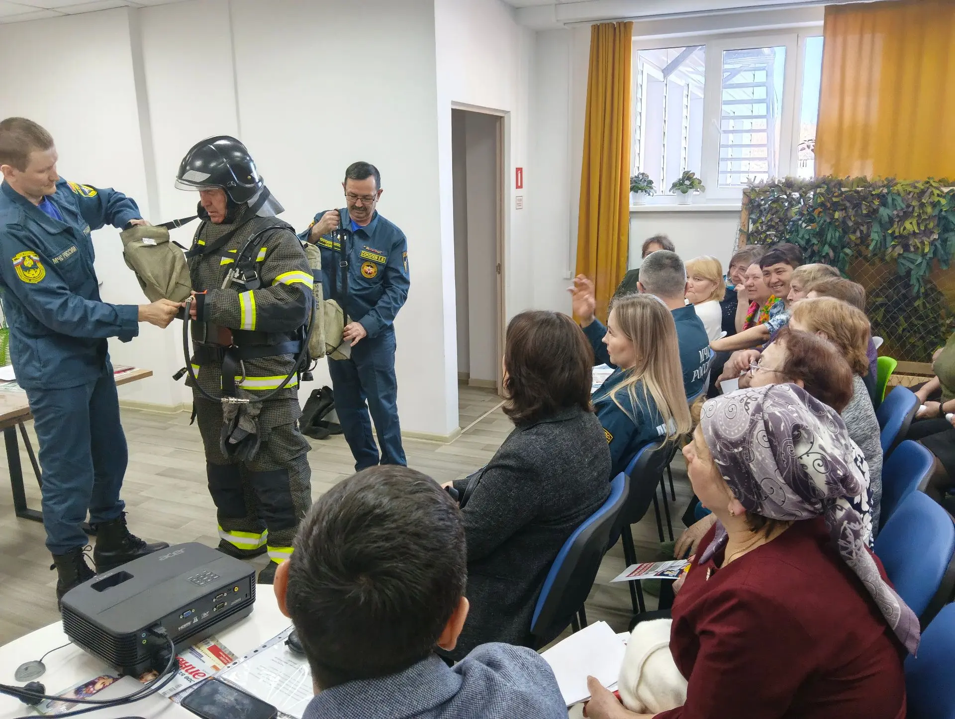 В д. Атлашево с неработающим населением проведено учебное занятие по подготовке в области гражданско