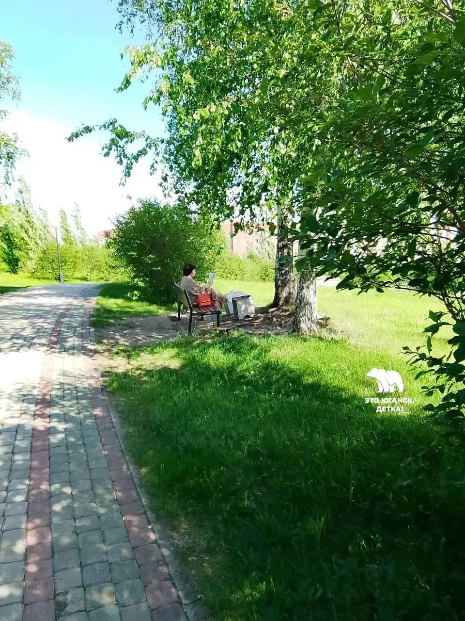 Город в цвету. Прекрасная пора, красивое время. И как картинка из хорошего прошлого дам...