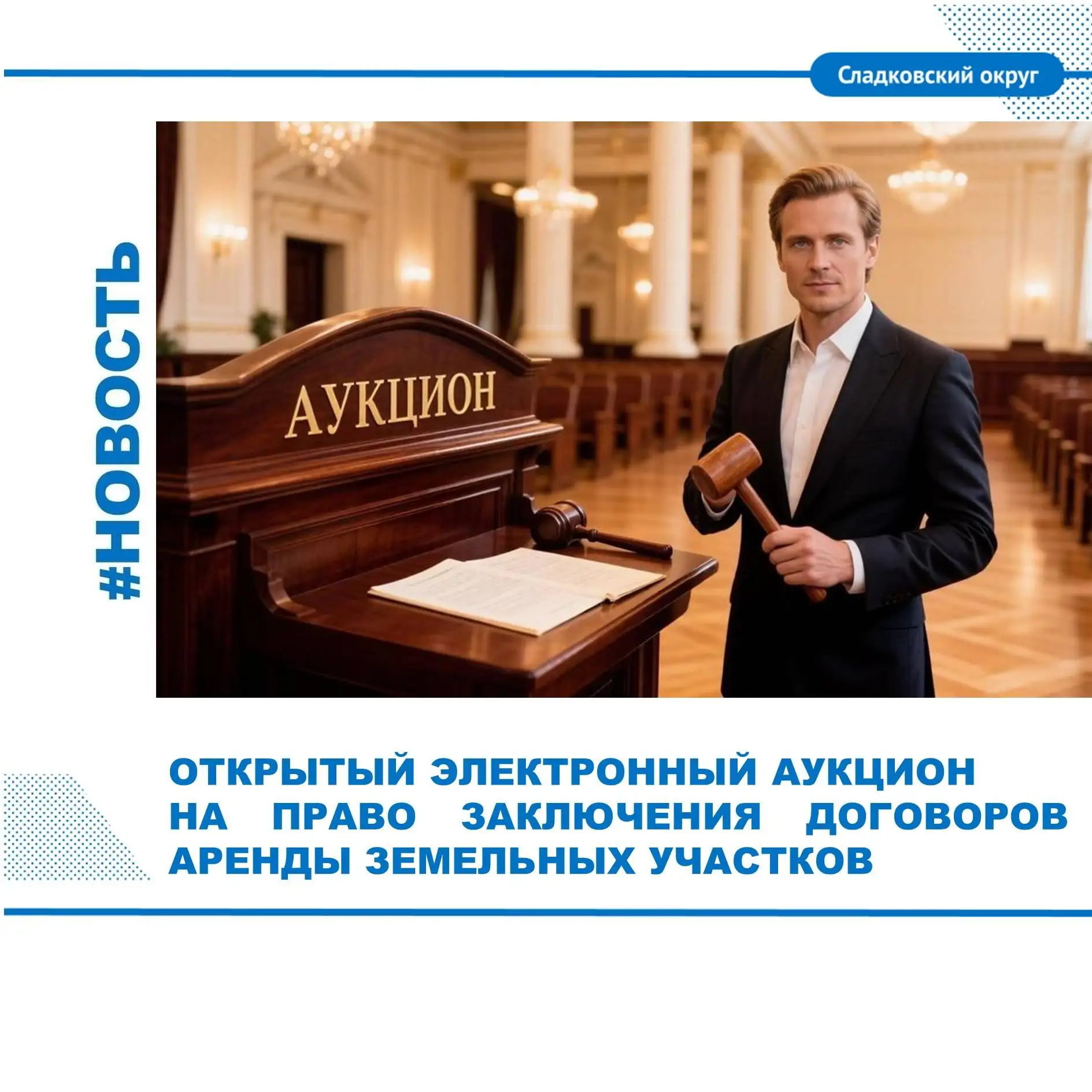 ✨Администрация Сладковского муниципального округа объявляет открытый по составу участни...