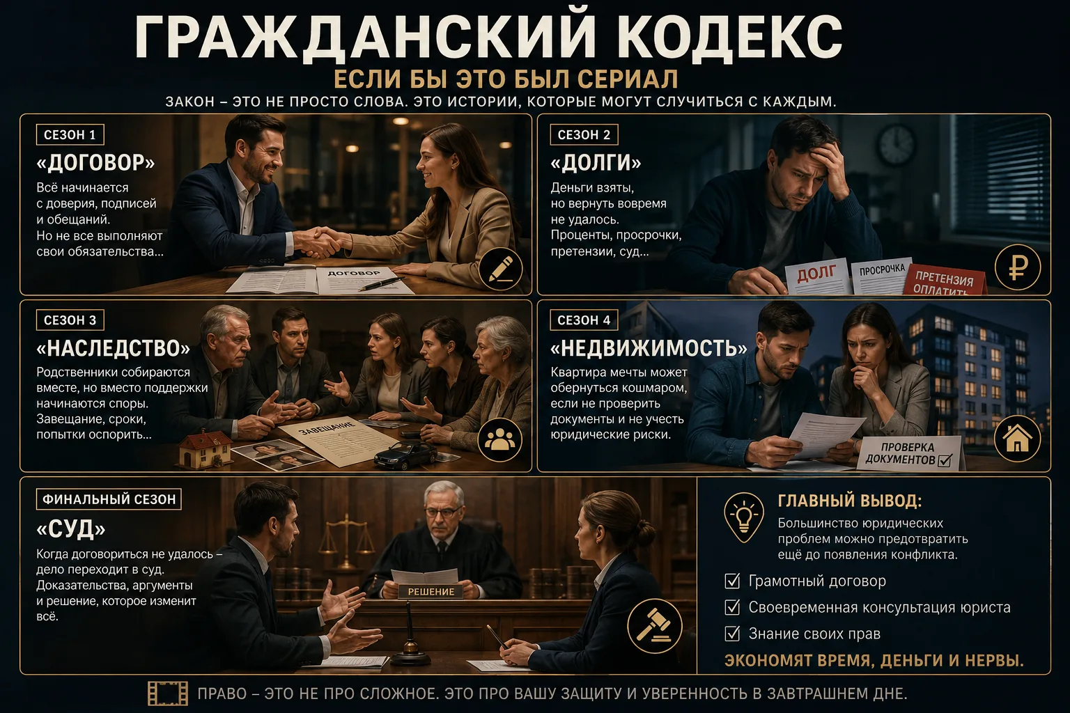 🎬⚖️ Если бы Гражданский кодекс был сериалом…