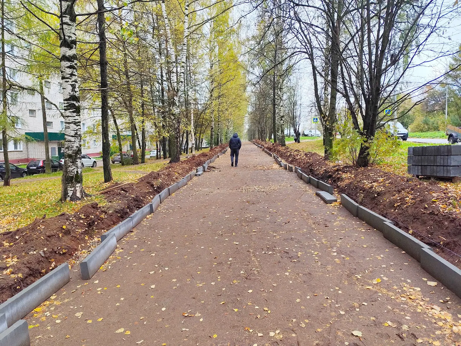 В Кирово-Чепецке продолжается ремонт тротуаров