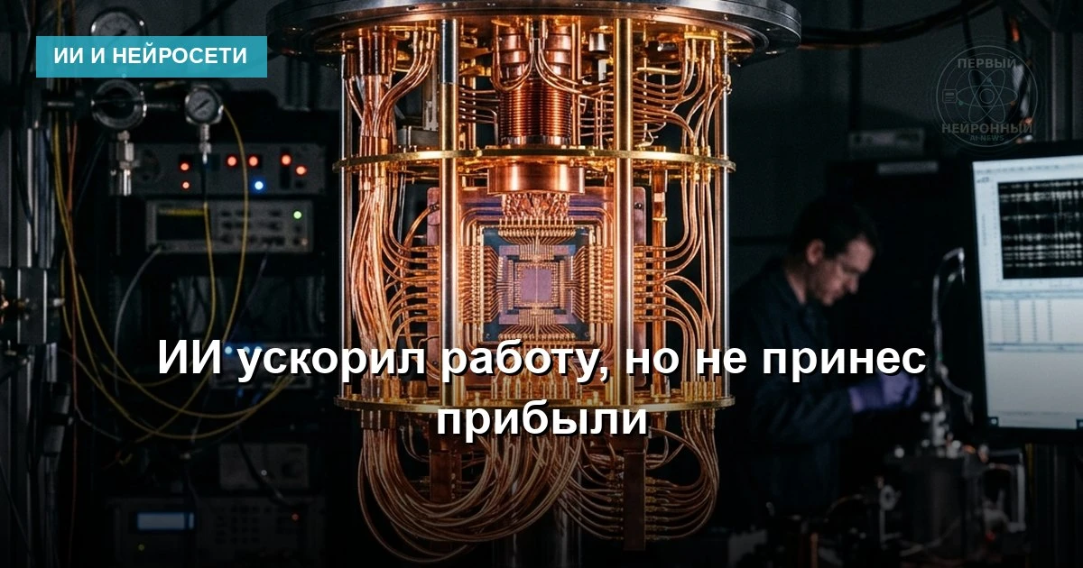 Компании отмечают рост внутренней производительности при внедрении ИИ-инструментов, одн...
