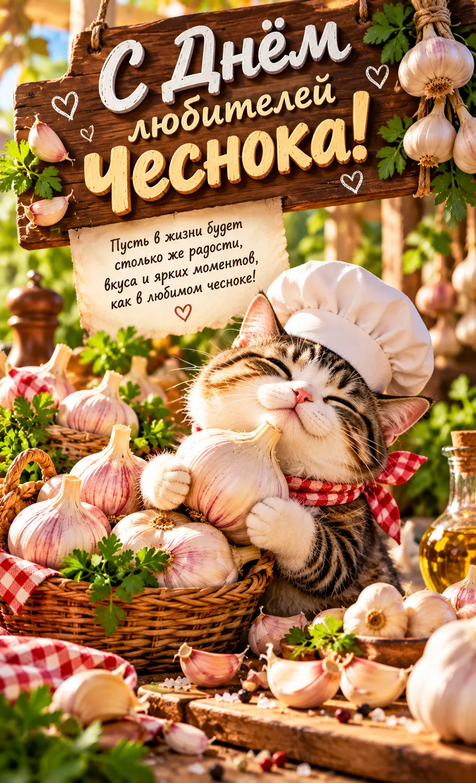 С Днём любителей чеснока!