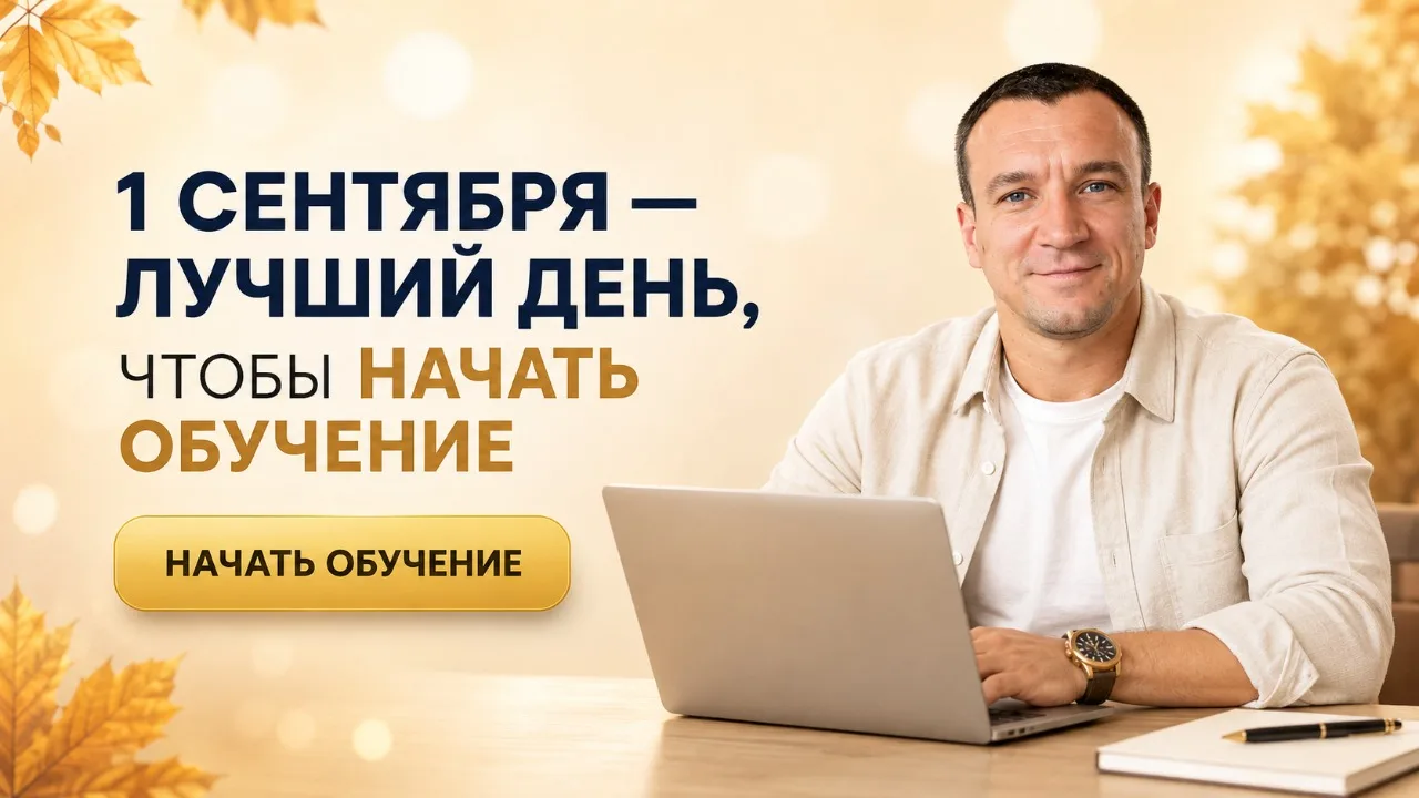🍁 1 сентября — лучший день, чтобы начать обучение! Распродажа заканчивается!