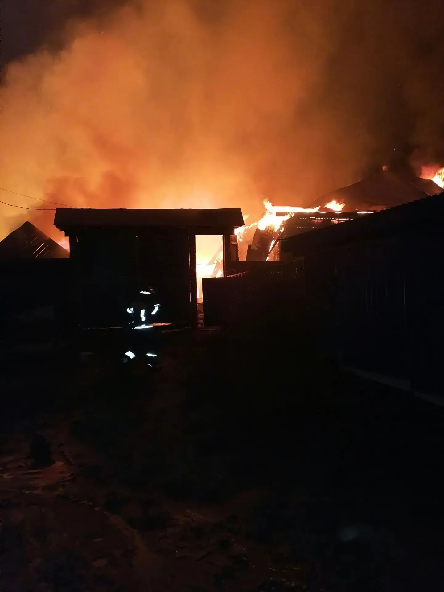 В Коне ночью произошел пожар