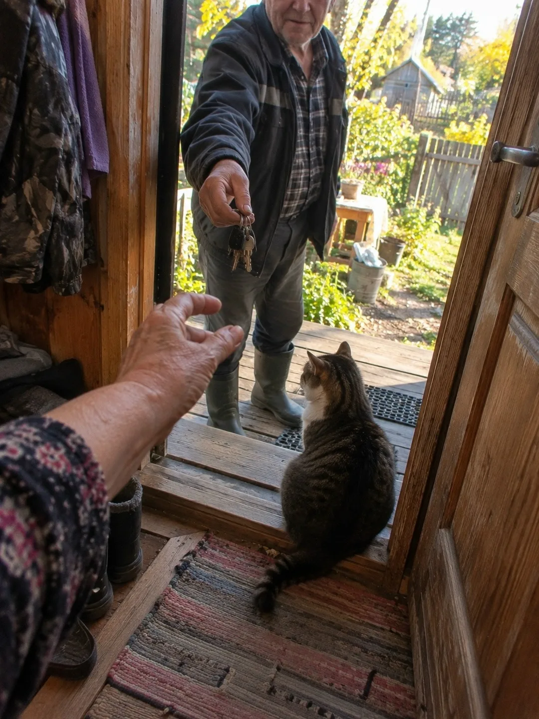 Я через порог даже соль из рук в руки не передам.