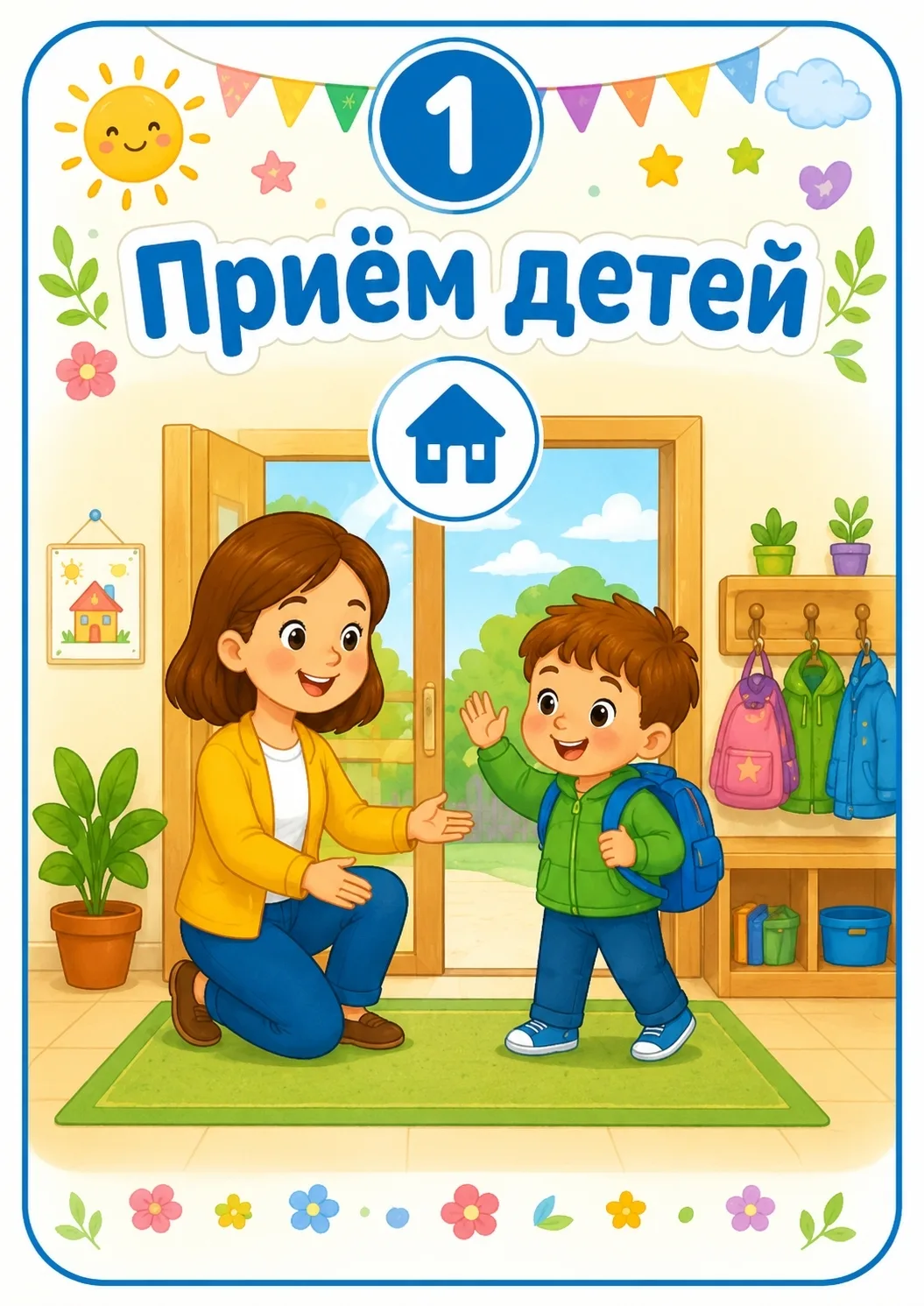 🌈 Визуальное расписание “Наш день в группе”