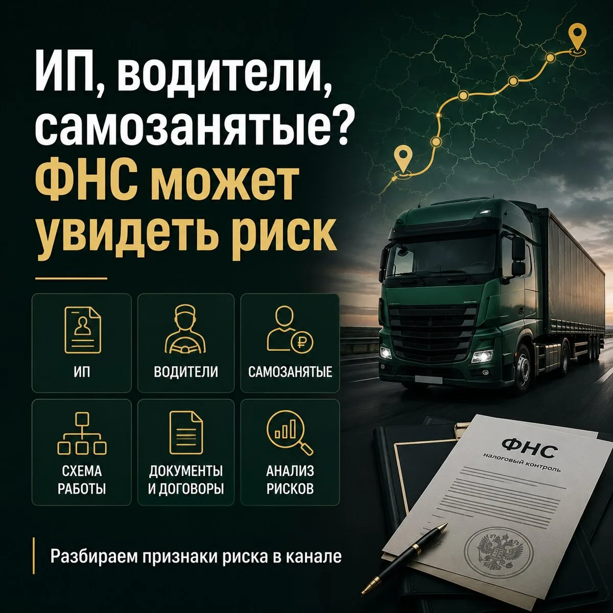 ИП, водители, самозанятые? ФНС может увидеть риск
