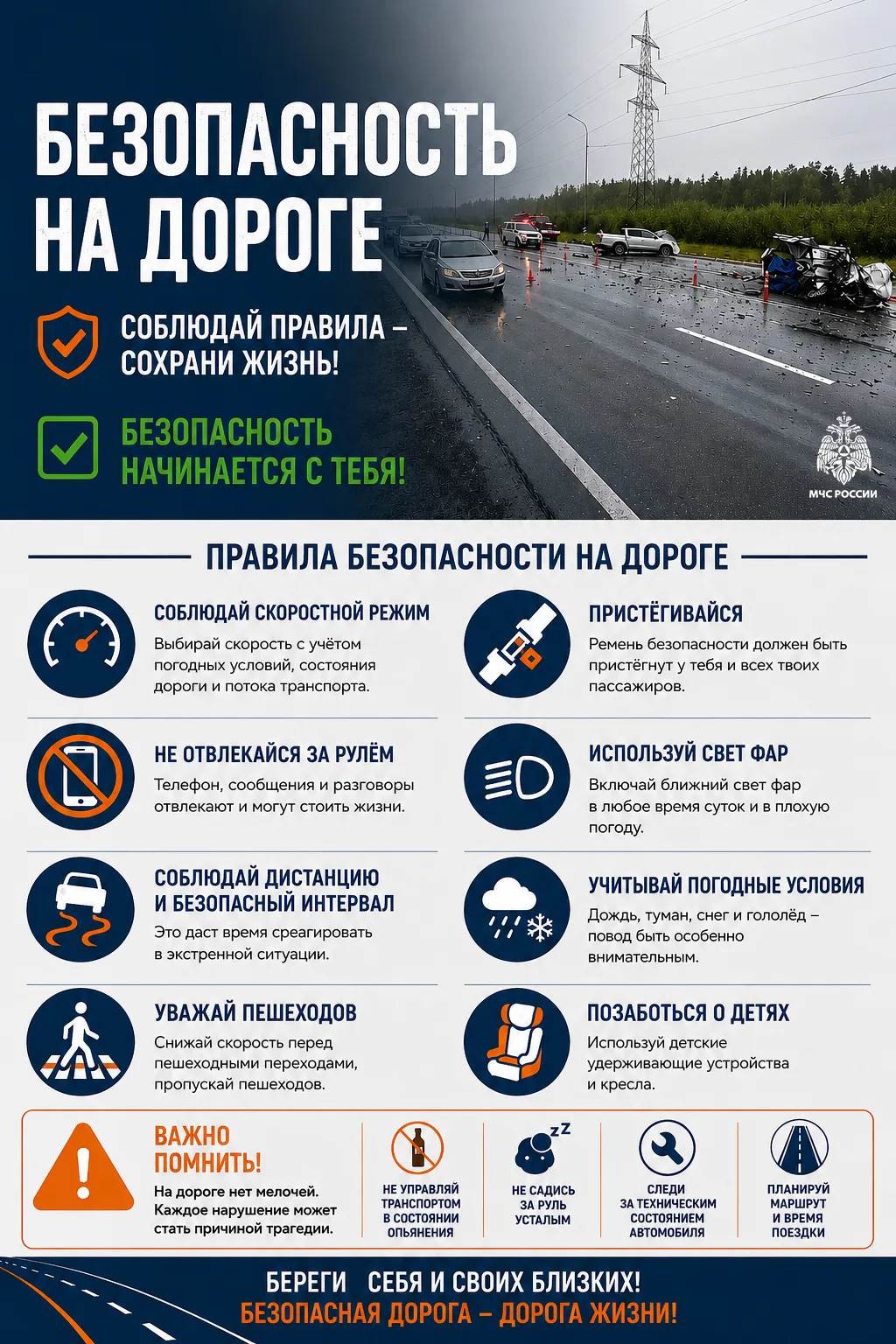 Безопасность на дороге: соблюдай правила — сохрани жизни!