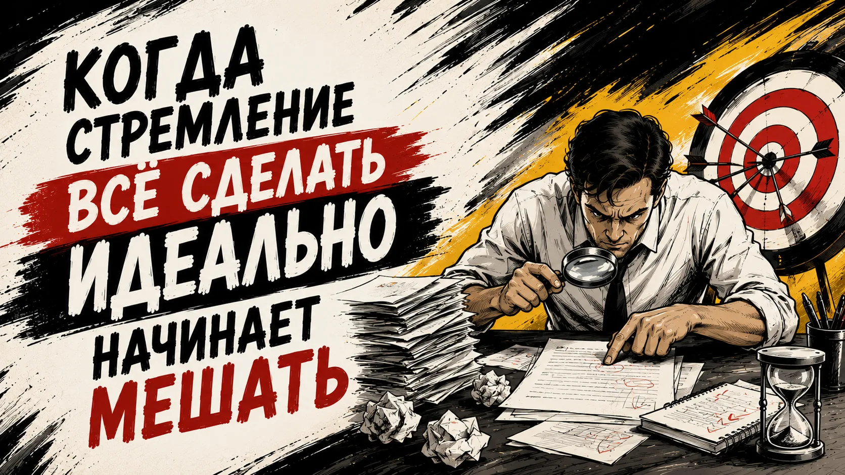 Когда стремление всё сделать идеально начинает мешать

👔 Желание выполнять работу качественно — сил