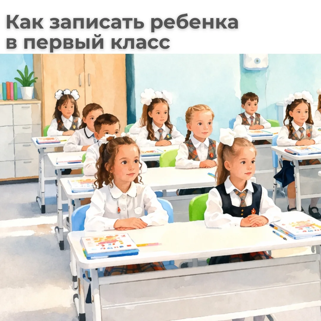 🧒 1 апреля начинается прием документов для зачисления детей в первый класс.