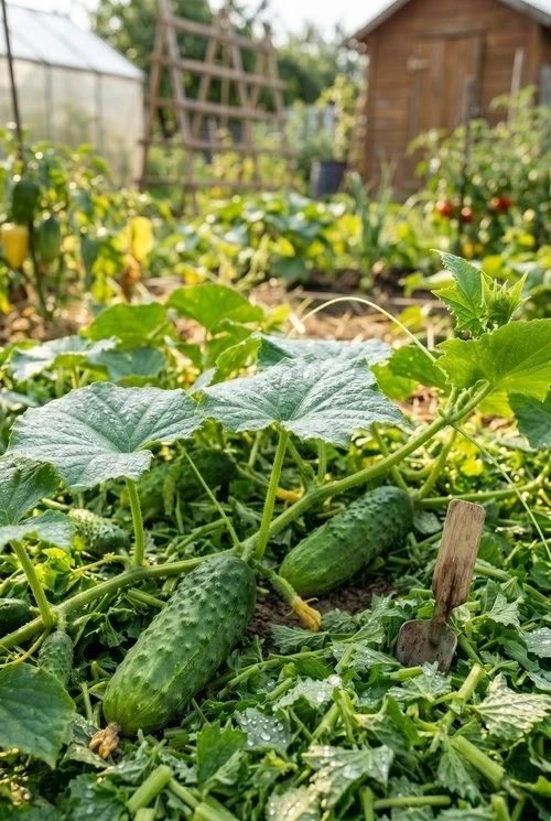 КРАПИВНОЕ «ОДЕЯЛО» ДЛЯ ОГУРЦОВ: ПОДКОРМКА И МУЛЬЧА В ОДНОМ 🌿🥒

Один из самых простых способов помо