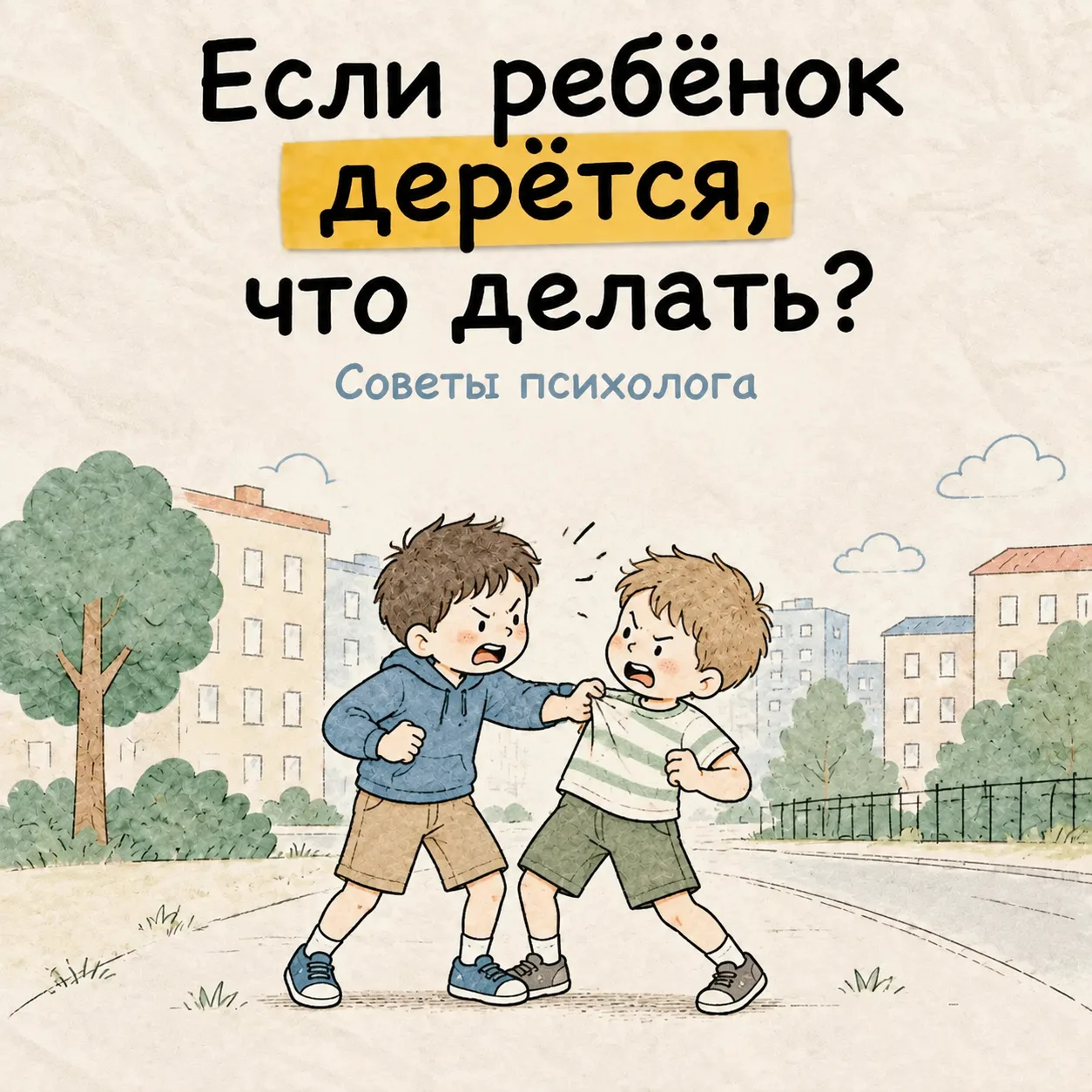 Что делать, если ребёнок дерётся?