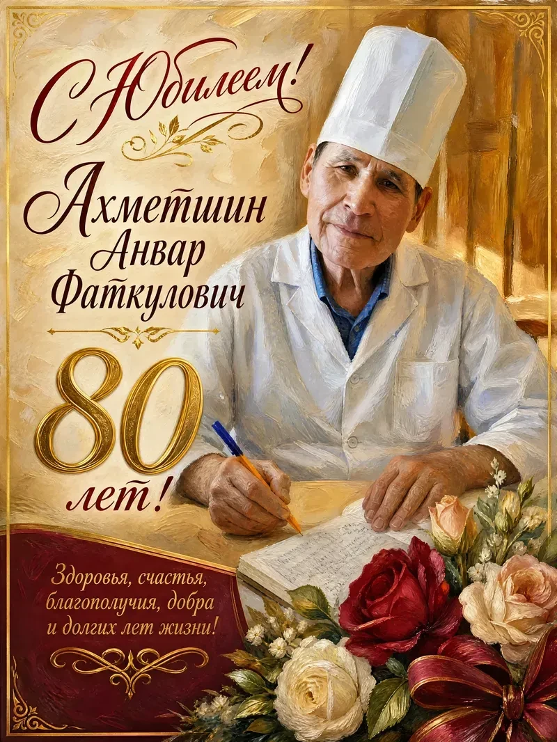 СЕРДЦЕ, ОТДАННОЕ ЛЮДЯМ: АНВАРУ ФАТКУЛОВИЧУ — 80!
Сегодня в здравоохранении Альшеевского района особе