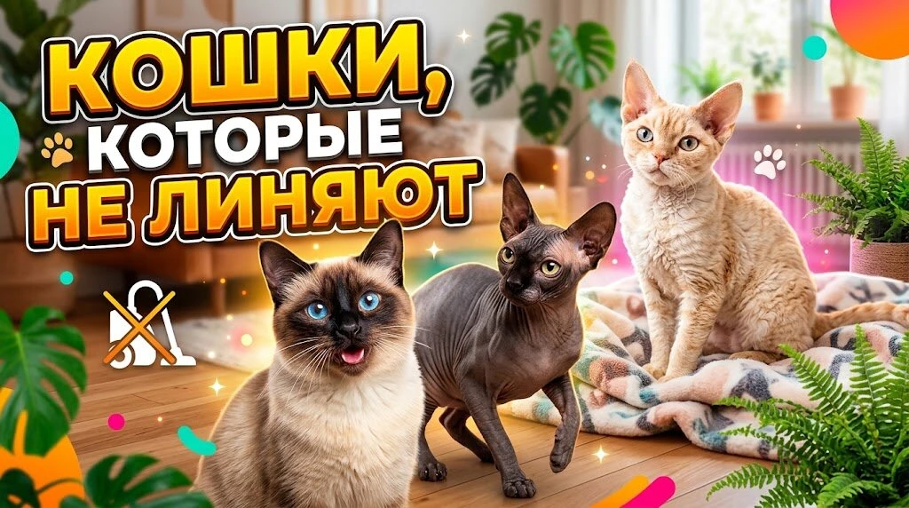 Мечтаете о кошке, но не готовы к постоянной уборке шерсти? В новом видео разбираем поро...