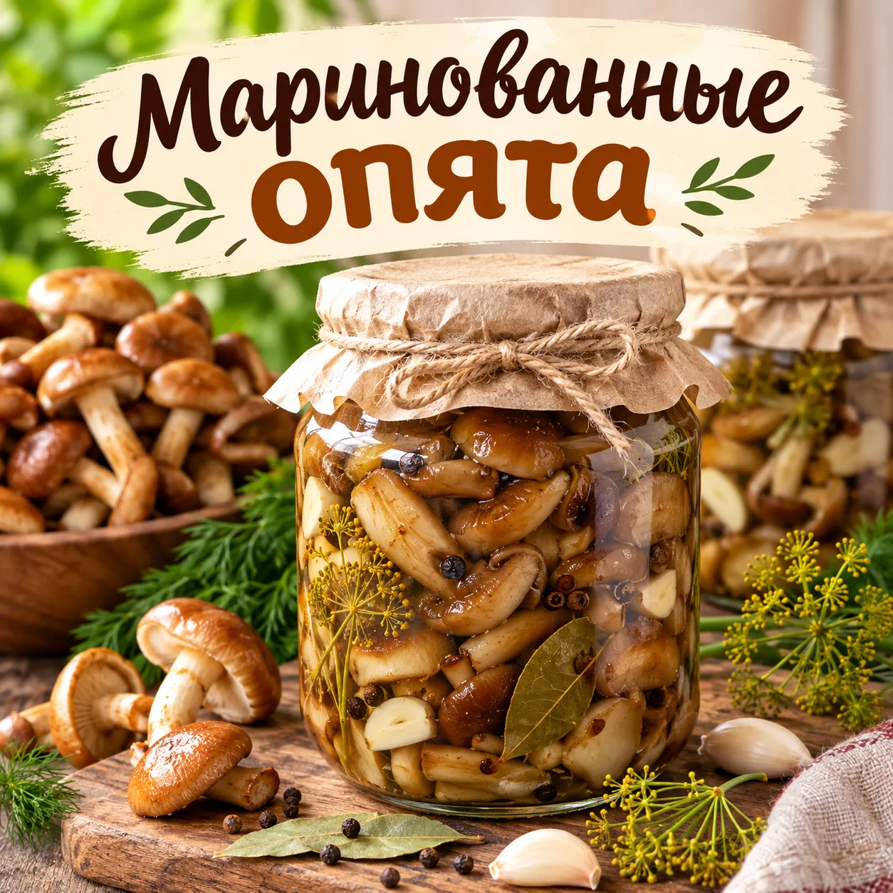 🍄 Маринованные опята с уксусом