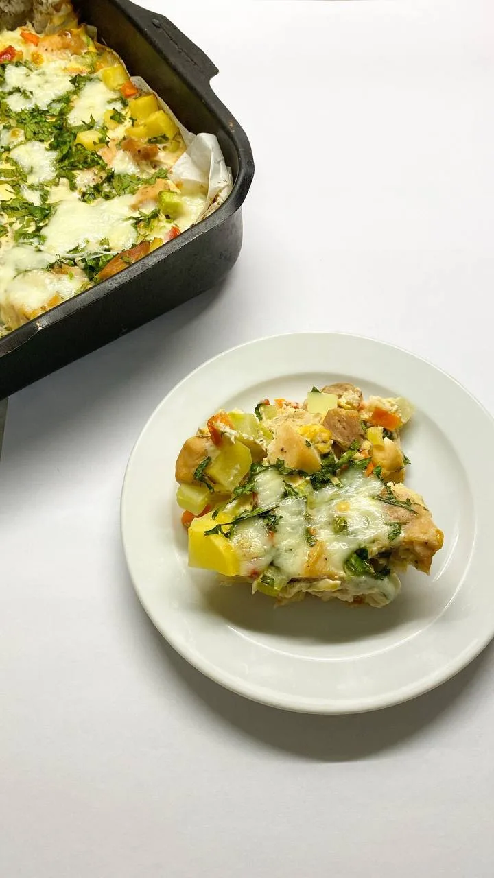 БЫСТРОУЖИН: овощная запеканка с мясом
