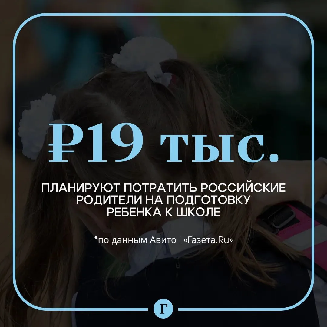 Российские родители хотели бы уложиться в 19 тыс. руб. при подготовке ребенка к новому учебному году
