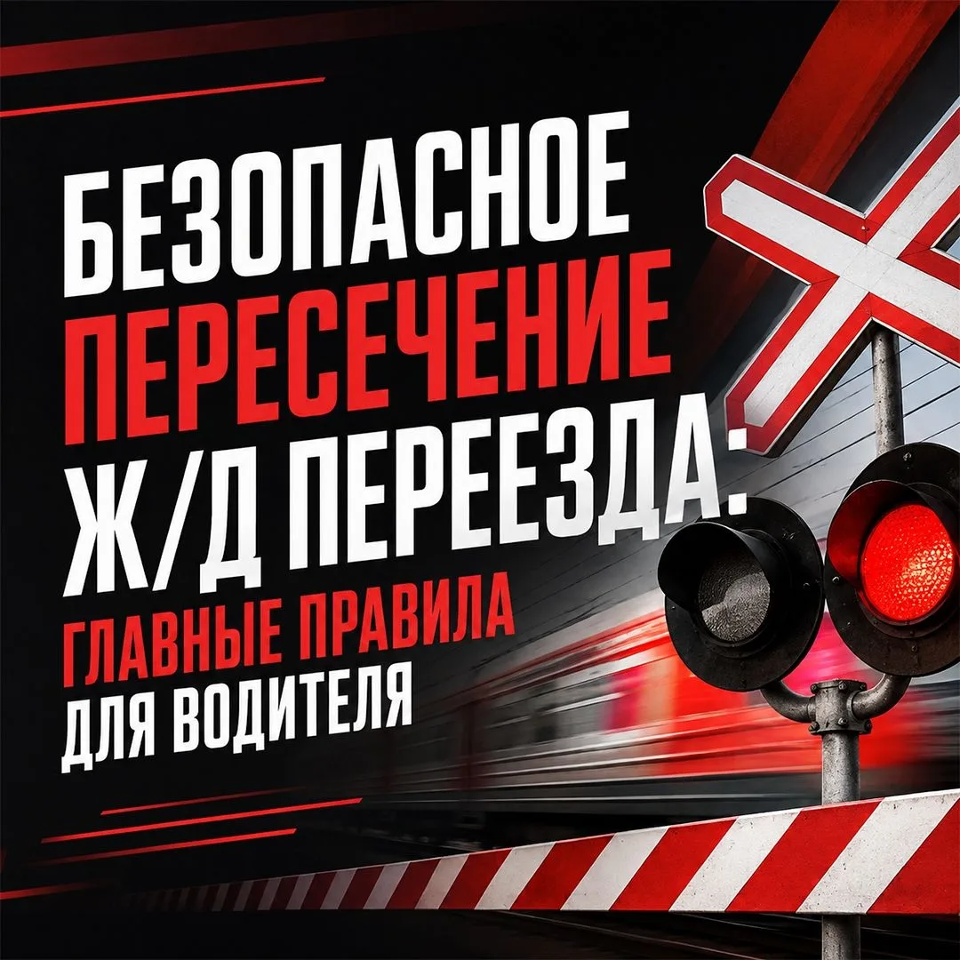 Железнодорожный переезд — зона особой концентрации внимания. Статистика аварий напомина...