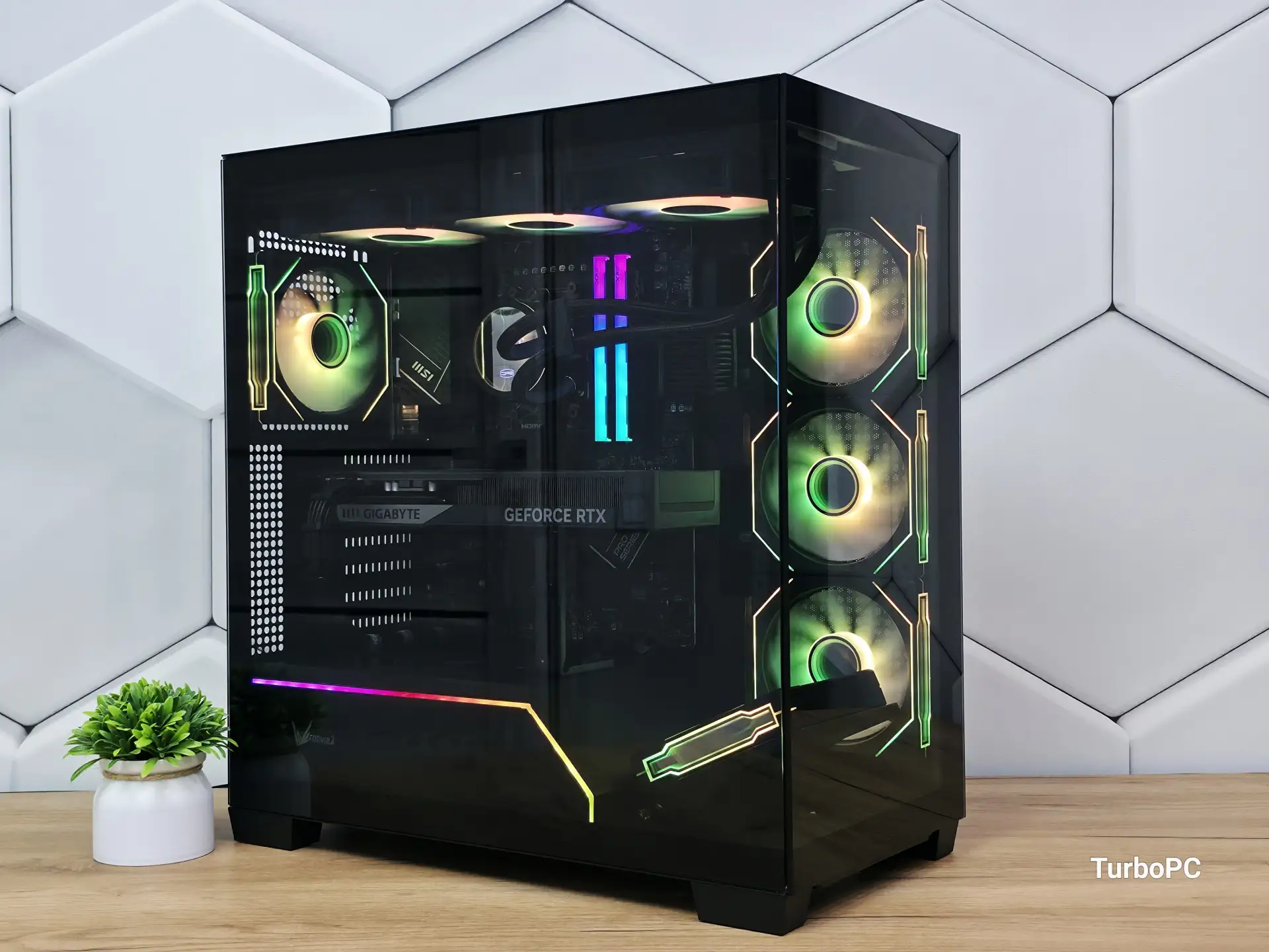 Сборка в корпусе Formula V Crystal Z8G , Ryzen 5 7600X и RTX 5060 EAGLE MAX OC. Создана...