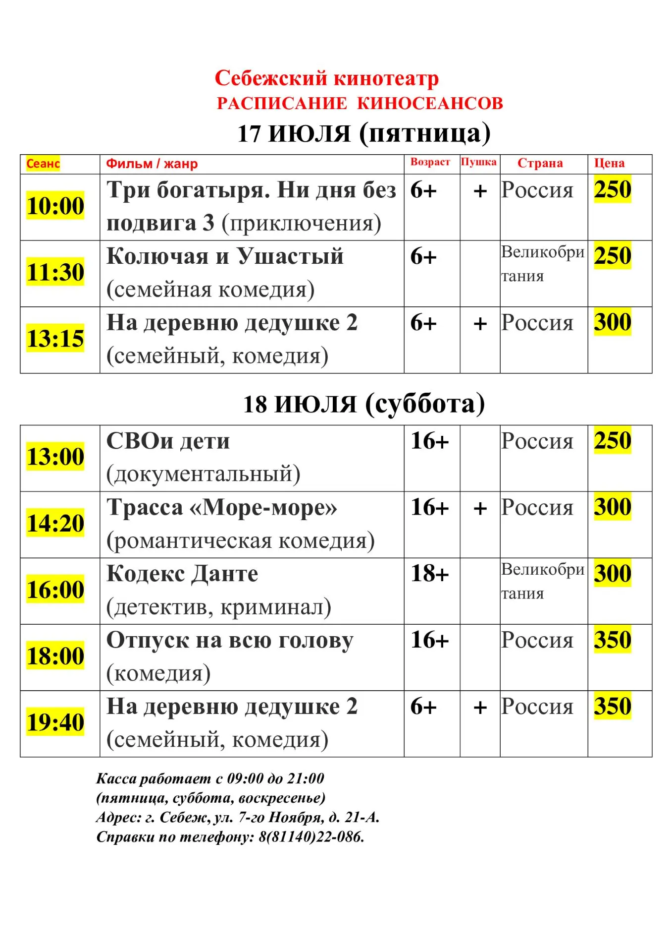 Медиа публикации