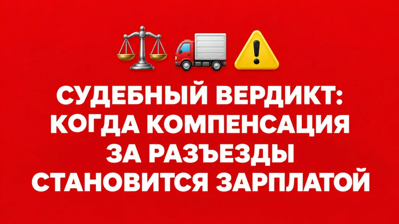 🚚 Компания выплачивала водителям-экспедиторам компенсацию за разъездную работу без НДФ...