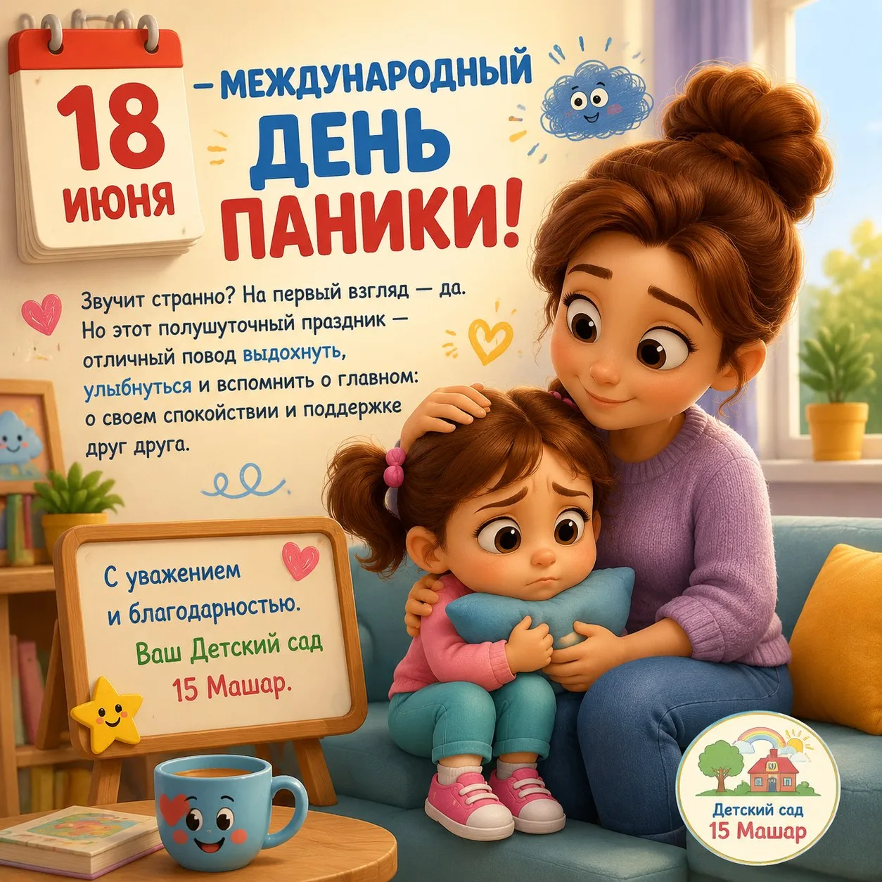 📅 18 июня — Международный день паники!

Пусть этот день станет для вашей семьи поводом посмеяться н
