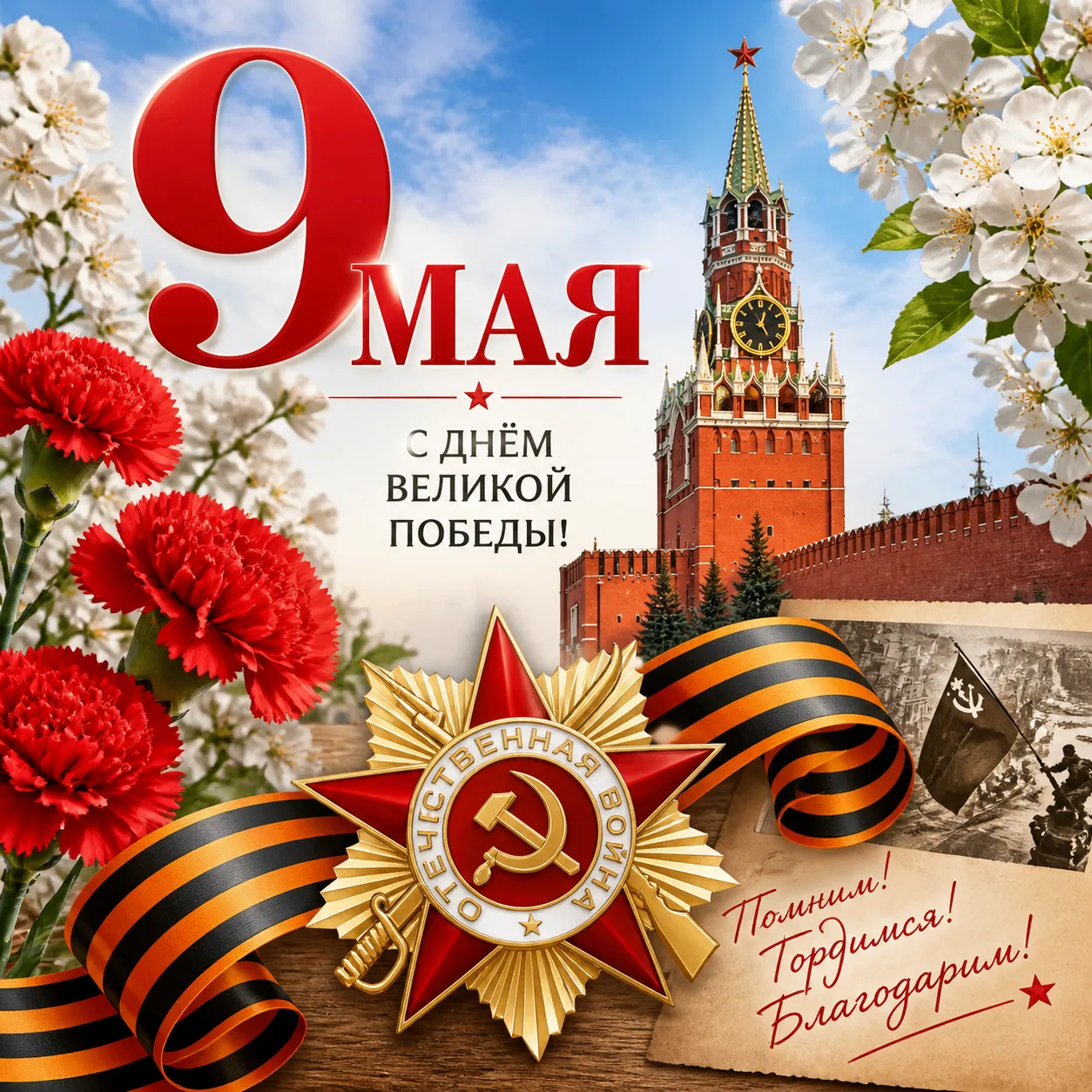 9 Мая – великий день, наполненный скорбью и гордостью.