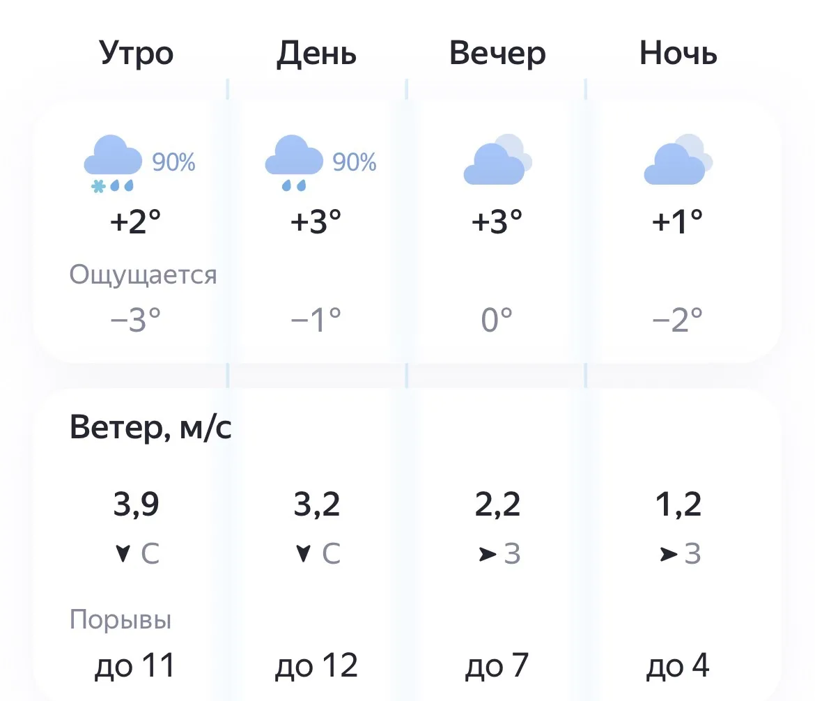🌨️ Сегодня, 5 октября, погода не спешит радовать: утром и днём дождь со снегом (вероят...