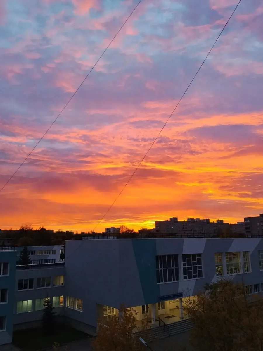 🥰 Вечерний закат во Фрязино